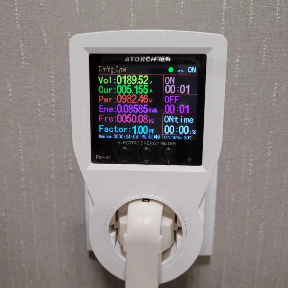 Умная розетка Atorch THS1 WiFi + термостат, ваттметр, вольтметр, энергометр + выносной термостат Киев - изображение 8