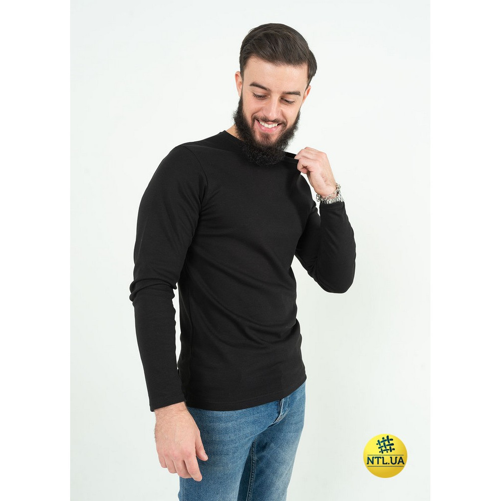 Чоловічий лонгслів зі 100% бавовни, інтерлок | Наталюкс 94-1342 S Киев - изображение 1