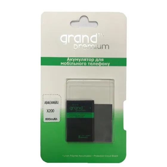 Акумулятор AB463446BU (800 mAh) Grand Premium для телефонів Samsung Дніпро