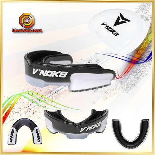 Капа боксерская V'Noks 3D Gel Aria Black двухслойная гелевая капа для бокса и ММА, черная Киев - изображение 1