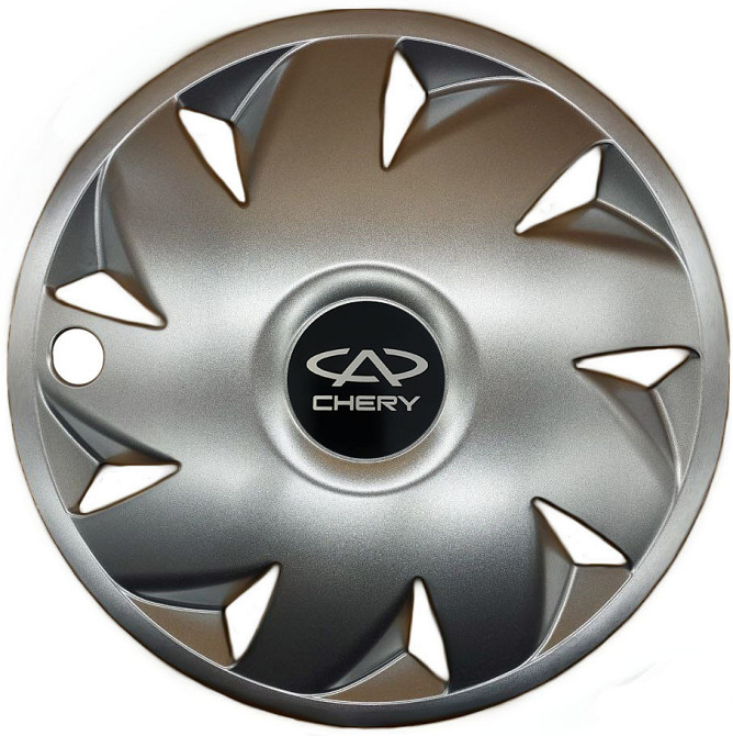 Автомобільні модельні ковпаки R14 Chery 210 4шт, SJS, сріблясті Київ - фото 1