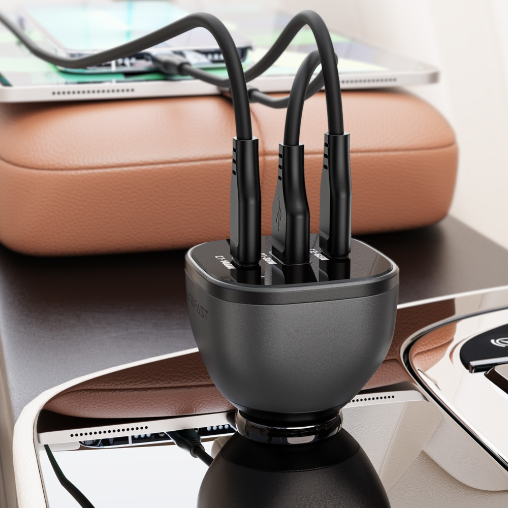 Автозарядка 3xUSB 165W (2xUSB-C + USB-A) B14 Acefast Винница - изображение 5
