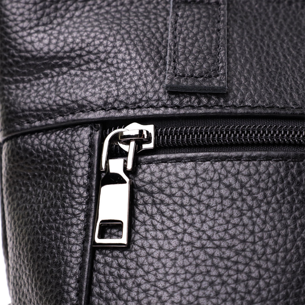 Сумка жіноча з натуральної шкіри Vintage 22993 Чорний Київ - фото 6