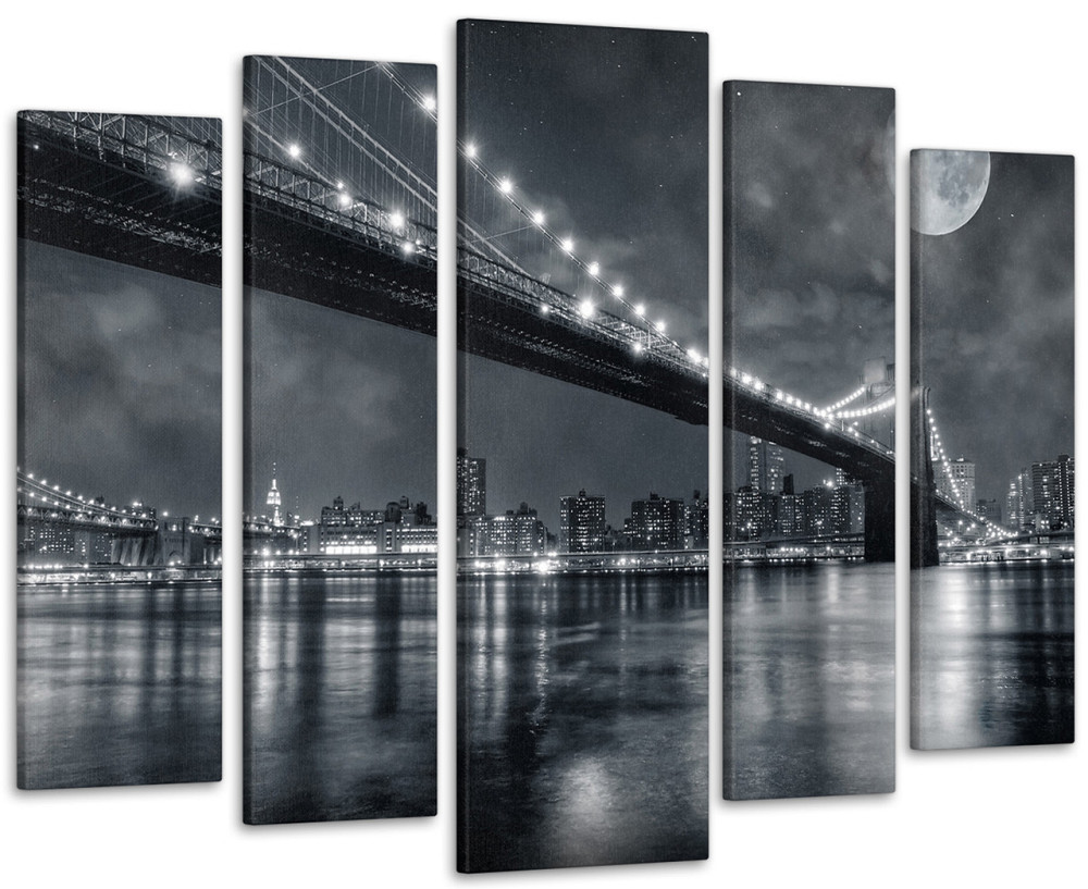 Модульная картина Город Луна Art-22_5 99x140 см Киев - изображение 1