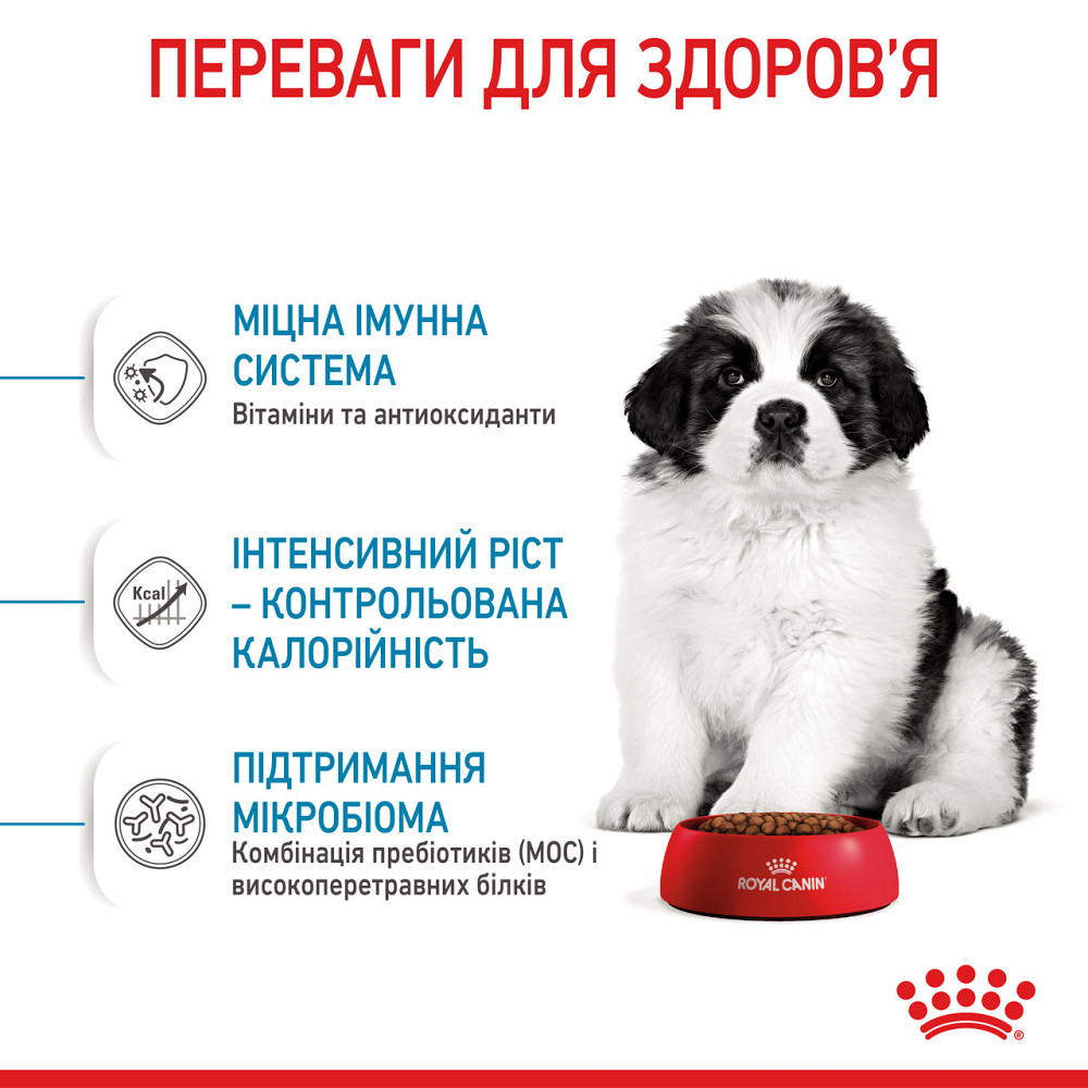Корм для цуценят гігантських порід ROYAL CANIN GIANT PUPPY 1.0 кг Київ - фото 4