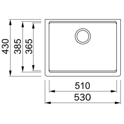 Мийка кухонна Elleci TIME 105 under top Nero 40 Вінниця - фото 3