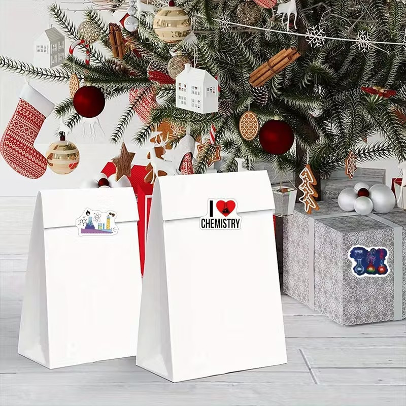 Стикеры для школы «Химия» — рулон 500 шт, 10 вариантов, ≈2,4 см; для уроков, тетрадей, ежедневников, лаборатор Киев - изображение 6