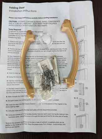 Двері гармошка полуостекленная 1020х2030х10мм ДУБ Світлий №3 Дніпро