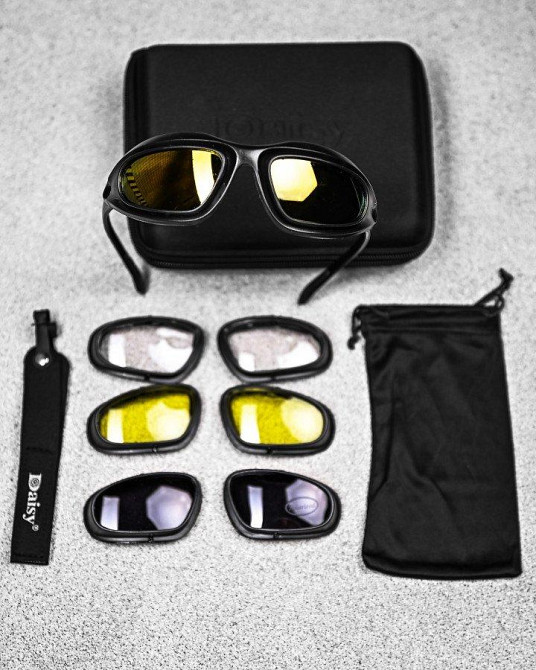 Поляризованные тактические очки Daisy C5 Desert Storm black ВТ6028 Одесса - изображение 2
