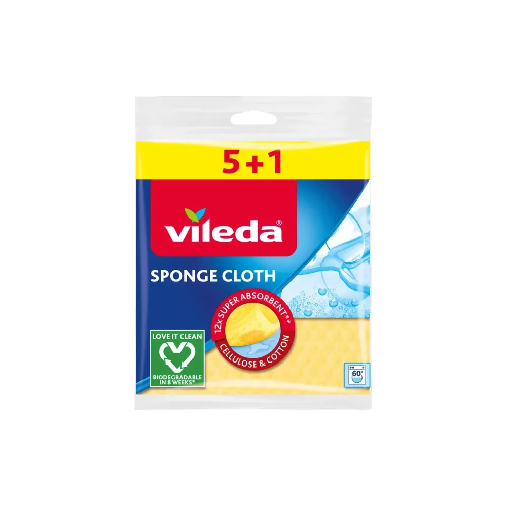Салфетки влаговпитывающие Vileda, 5+1 шт. Киев - изображение 1