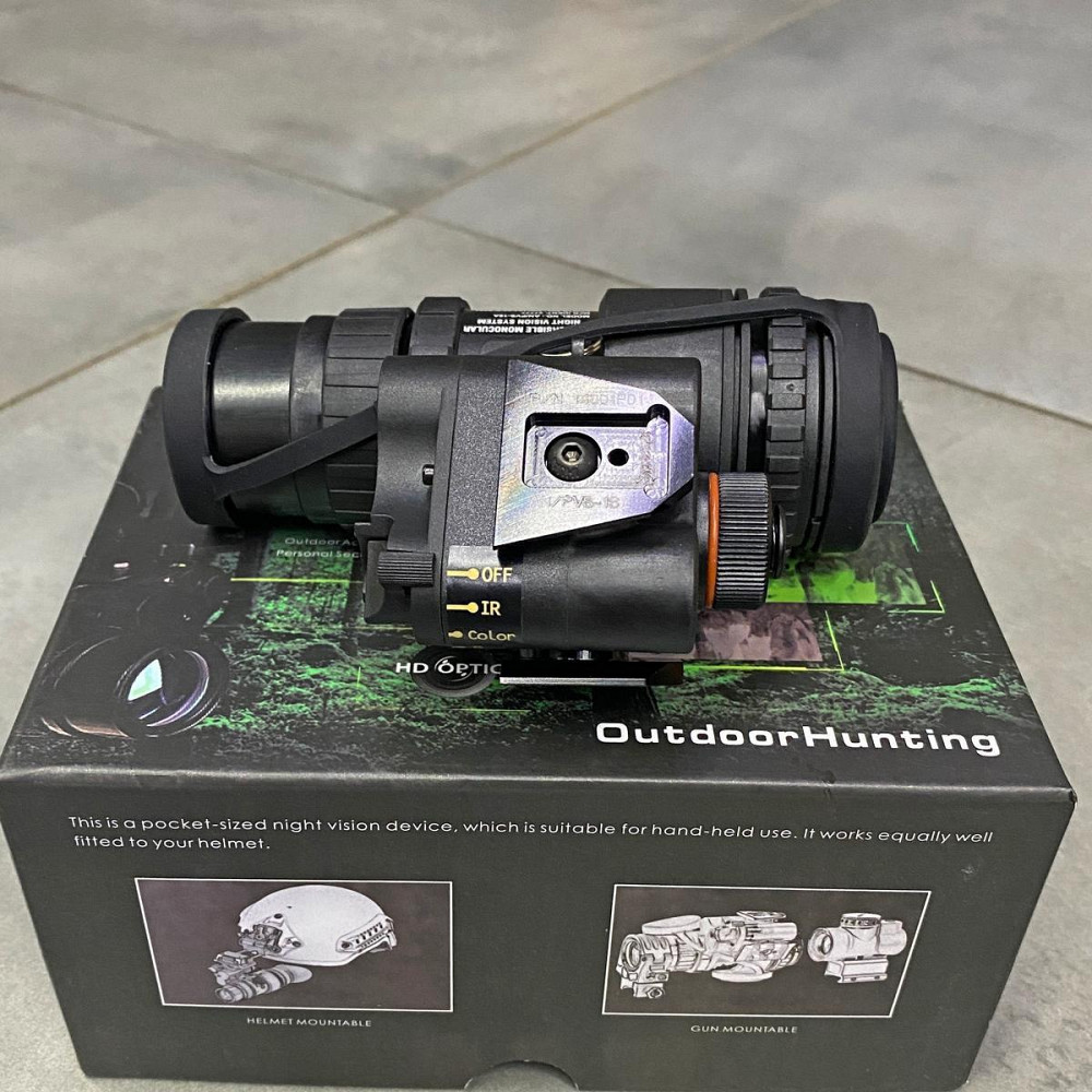 Монокуляр ночного видения Spina optics PVS-18, 1х32, цифровой, крепление на шлем, подсумок Solmir Киев - изображение 8