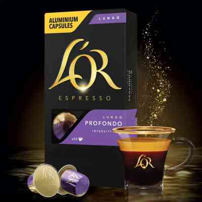 Кофе L'OR Lungo Profondo 100% Арабика в капсулах 10 шт (8711000360569) Винница