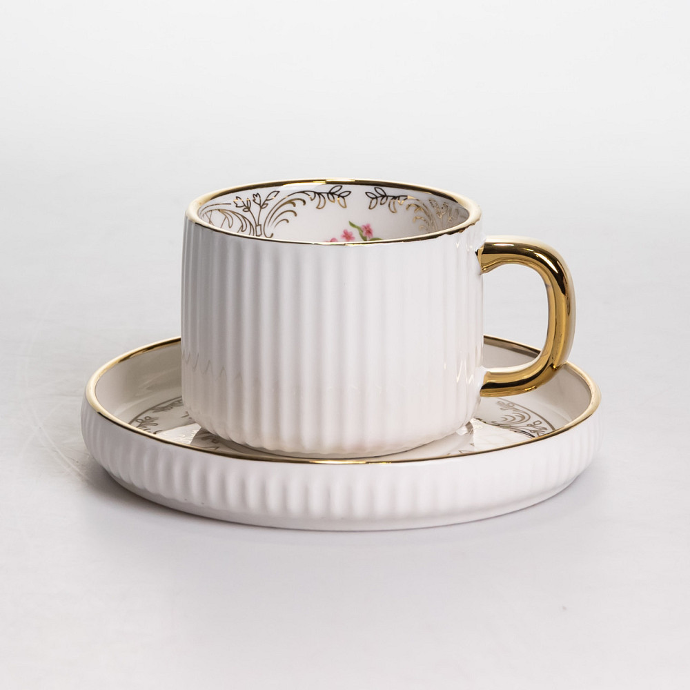 Столовий набір посуду тарілок і чашок 32 предмети на 6 персон «Золотий Кант» порцеляновий TH-32 Коломия - фото 2