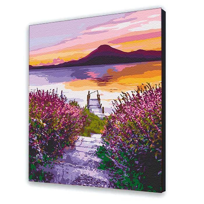 Картина по номерам "Закат у озера" размер 40 х 50 см, код 10550 Одесса - изображение 1