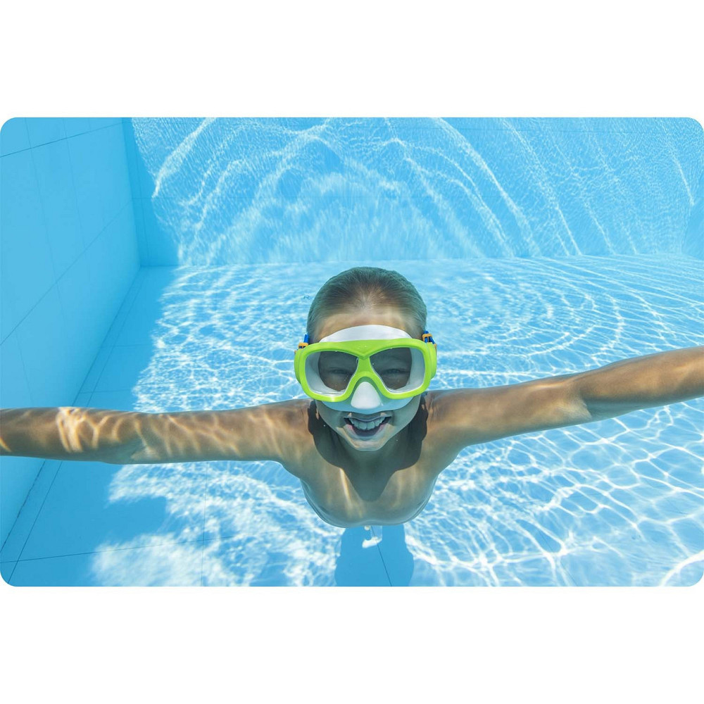 Маска для плавання Bestway зелено-синя 22039 Київ - фото 7