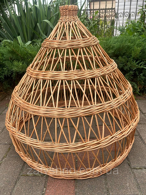 Люстра плетена кавова Київ - фото 1