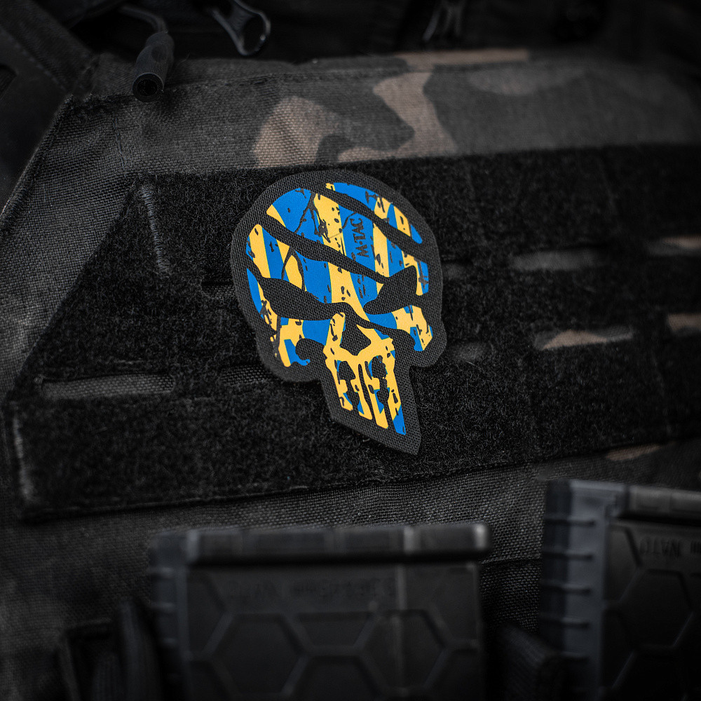 Шеврон 3D PVC на липучке M-Tac Ukrainian Punisher 