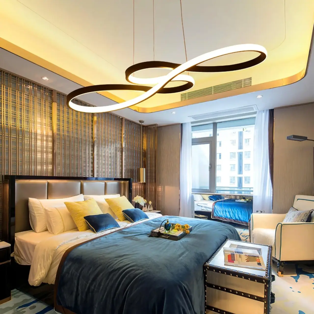 Светодиодная люстра Световая Симфония PJ805B 75х33см (Черный) Винница - изображение 10