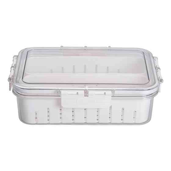 Yiwu Контейнер для їжі з 2 відсіками 23.5х17х7 см судок для їжі пластиковий 1.4 л Білий HP-27-1 Киев