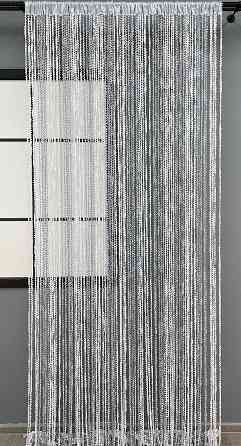 Шторы-нити спираль с люрексом Белый с серым 300х300см 1 шт (61-052) Киев