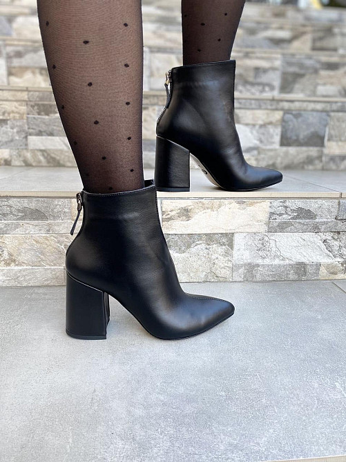 Crisma Жіночі черевики CRISMA чорні натуральна шкіра каблук 9см висота 10см (0174B/8057/81) Коломыя - изображение 5
