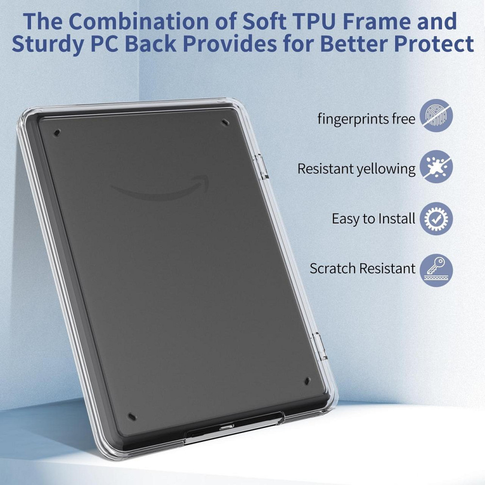 Чохол Sonlaryin для 7" Kindle Paperwhite Kids / Signature Edition (12 покоління 2024) ультра тонкий прозорий антижовтий Київ - фото 3