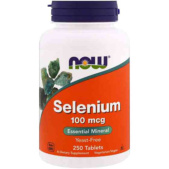 Селен без дріжджів Now Foods Selenium 100 мкг 250 таблеток Київ