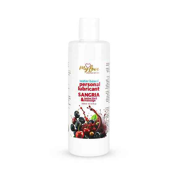 2в1 лубрикант та масажний гель - MyLove Aroma Series Intim&Massage Sangria, 300 мл Sex Aura Київ