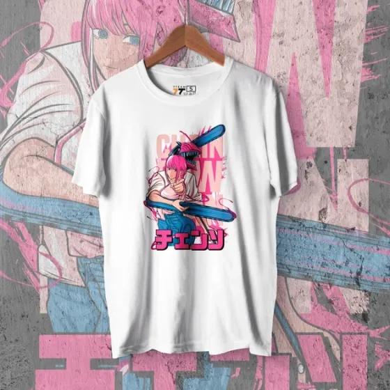 Футболка для подростка мальчика с принтом Человек Бензопила Денджи і Макіма WE Размер 160 Anime10478 Днепр