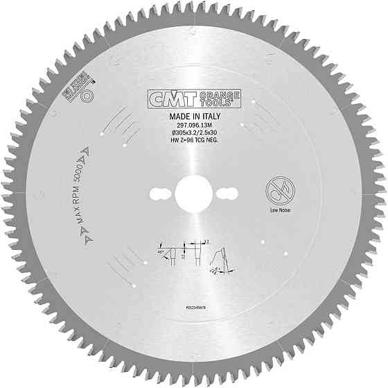 Пильний диск по алюмінію CMT 305x30x96Т K3.2/2.8 -6° Neg. (297.096.13M) Одесса