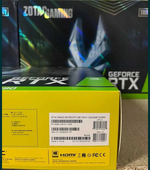 Видеокарта: Zotac GAMING GeForce RTX 3090 Trinity 24Gb. Киев - изображение 3