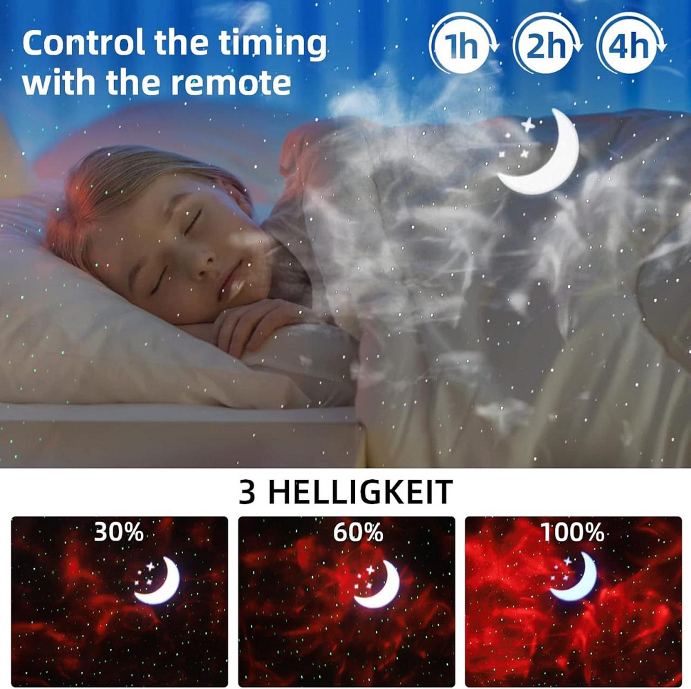 Проєктор зоряного неба Star Galaxy з Bluetooth, нічник з музикою, для дітей, вечірок, спальні, 21 режим Київ - фото 4