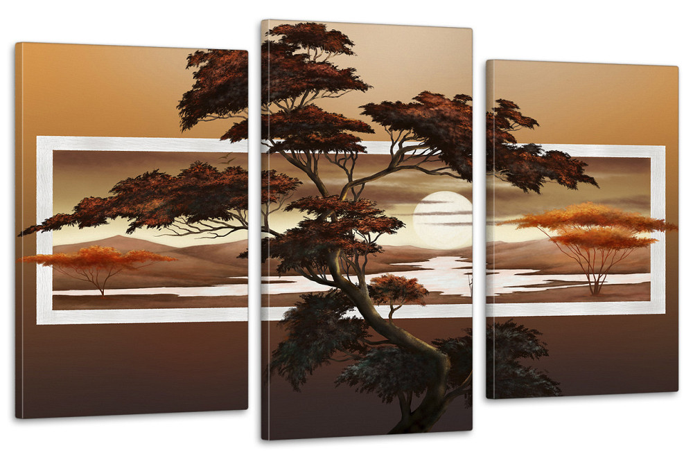 Модульна картина у вітальню/ спальню Дерево в путлі Art-650_3 100x150 см Київ - фото 1