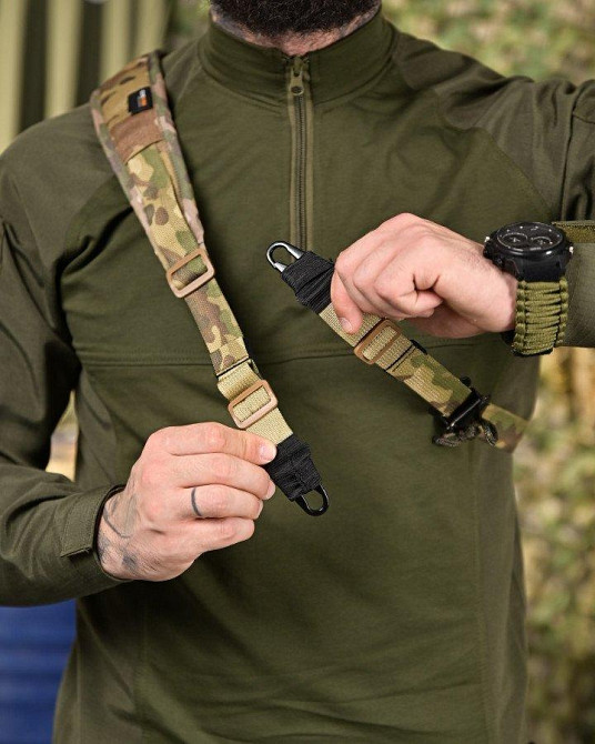 Тактичний ДВУХТІЧНИЙ ремінь мультикам ПП4642 Одеса - фото 1