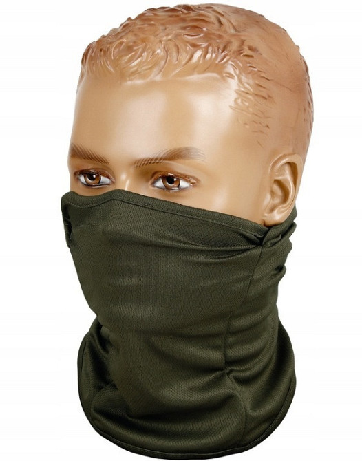 Універсальна Балаклава багатофункціональна термоактивна 1 отвір Mil-Tec від Sturm (12110101) Olive Нововолинськ - фото 6