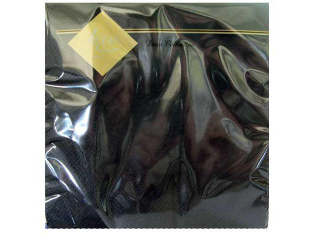 Салфетки бумажные однотонные (ЗЗхЗЗ, 20шт) Luxy Черная (1 пачка) Харьков - изображение 1