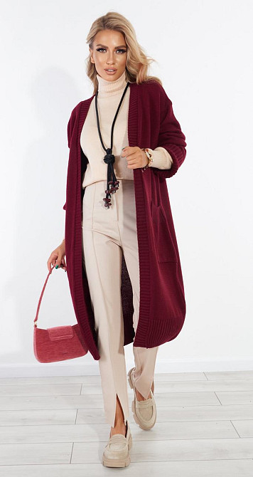 Полегшений кардиган із кишенями (42-46) Київ - фото 1