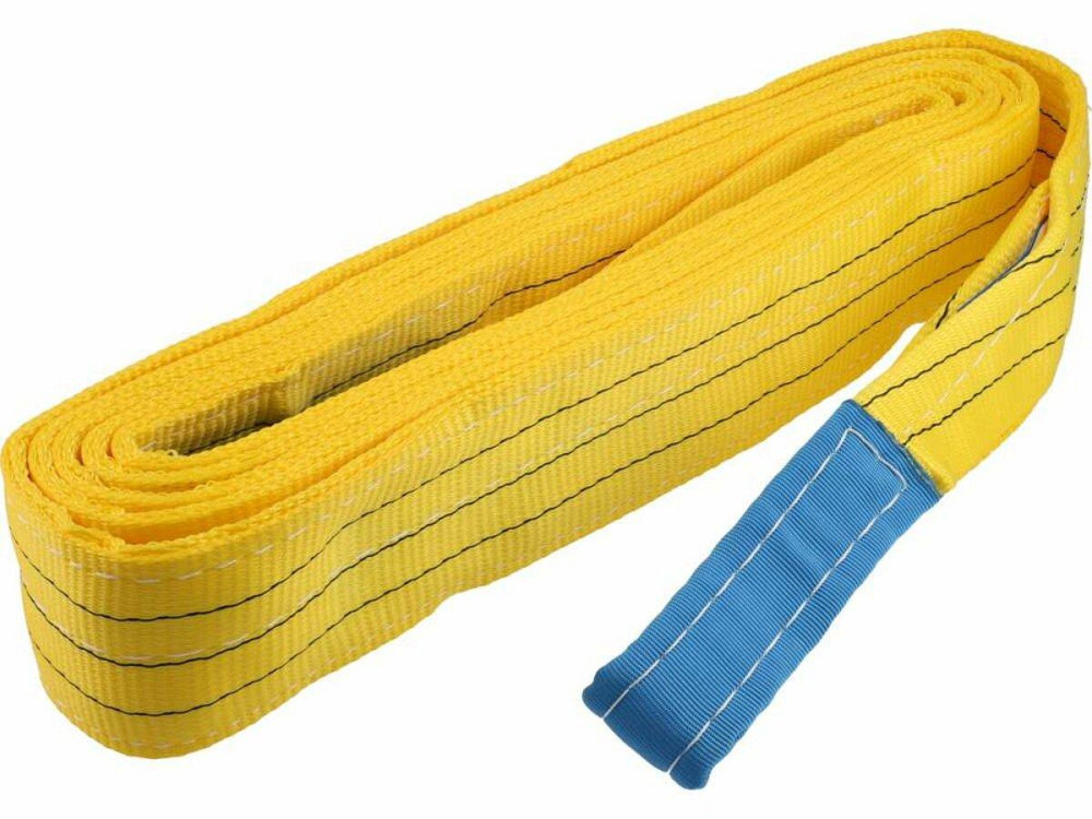 Строп пасовий з поліестеру VOREL 2 петлі по 35 см, заг. l= 6 м, шир.- 90 мм, макс. навантаж- 3 т [9] Одесса - изображение 1