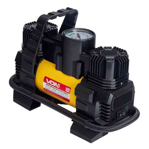 Компресор VOIN VL-620 150psi, 15А, 85л, з прикурювачем, ліхтарем, перехідником та 2 циліндрами Харків