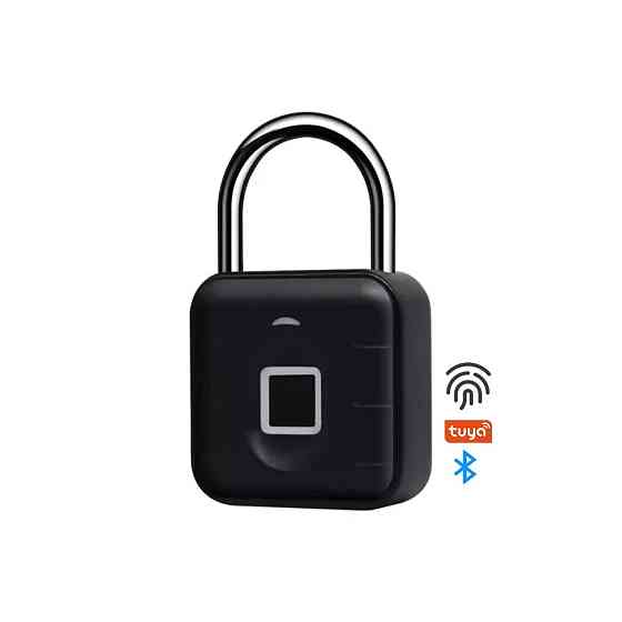 Навесной замок с отпечатком пальца умный замок со сканером отпечатка пальцев,биометрический с Bluetooth Каменец-Подольский