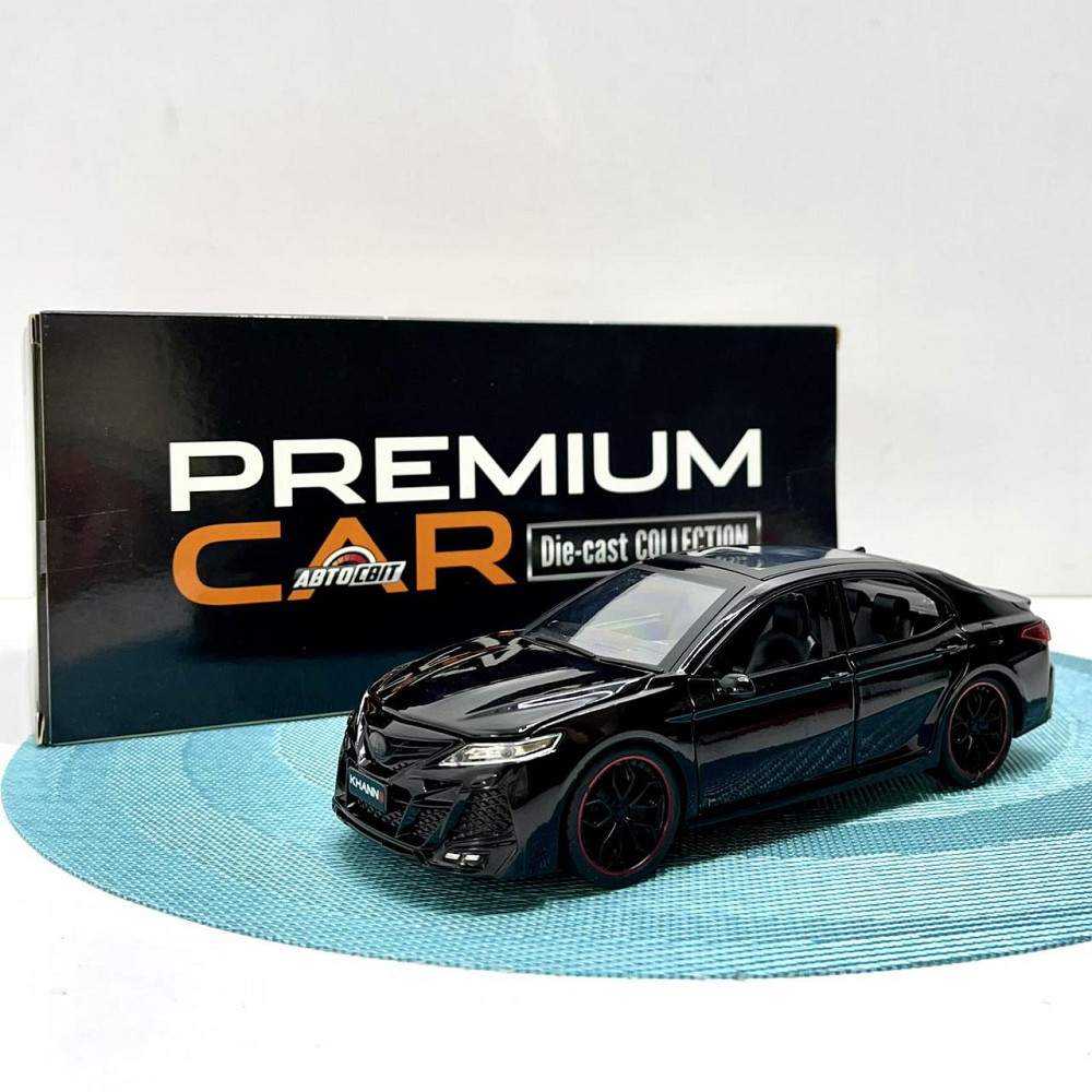 Машина Автосвит Тoyota Camry инерционная открывается дверь капот багажник 20 см Черная (AP-1787) Чернігів - фото 5