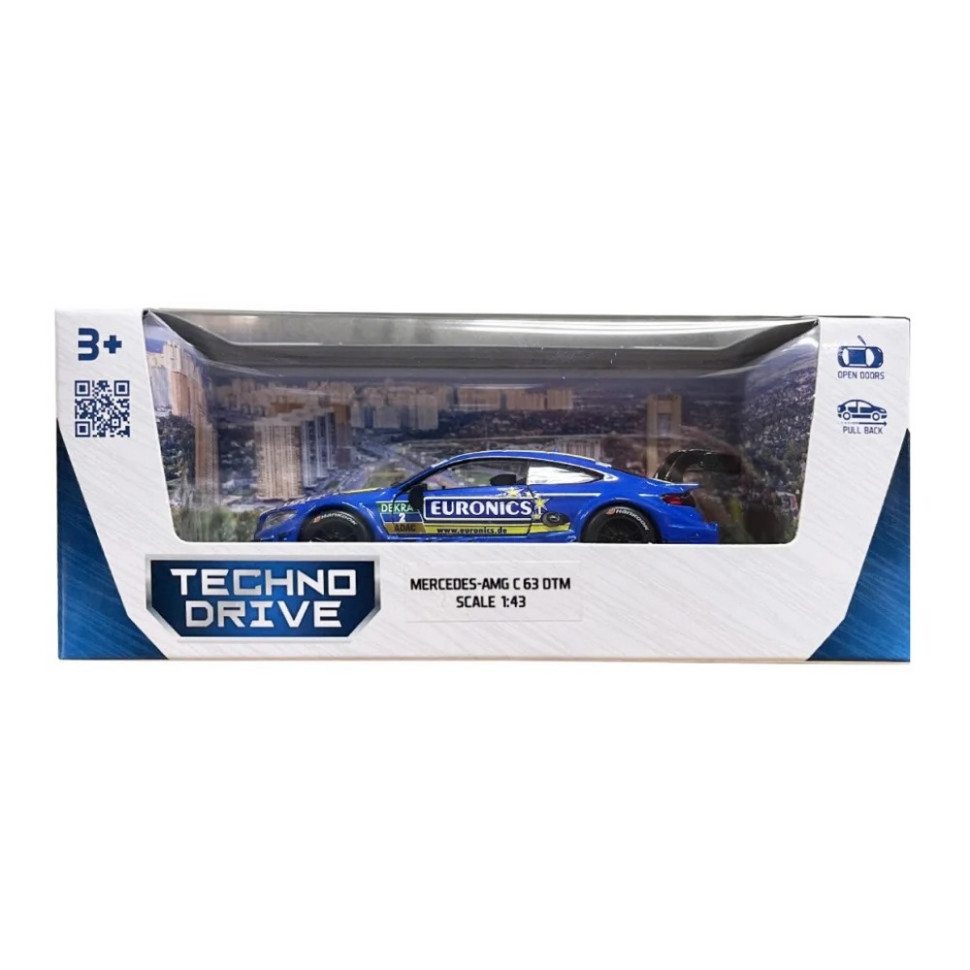 Машинка инерционная Mercedes-AMG C63 DTM TechnoDrive 250355 масштаб 1:43 Винница - изображение 2