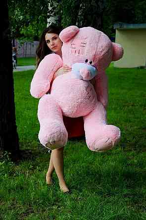 Плюшевий ведмедик М'яка іграшка Потап 150 см Рожевий Тернопіль