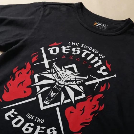 Футболка чоловіча з  принтом Witcher Two Swords Розмір 48 Дніпро