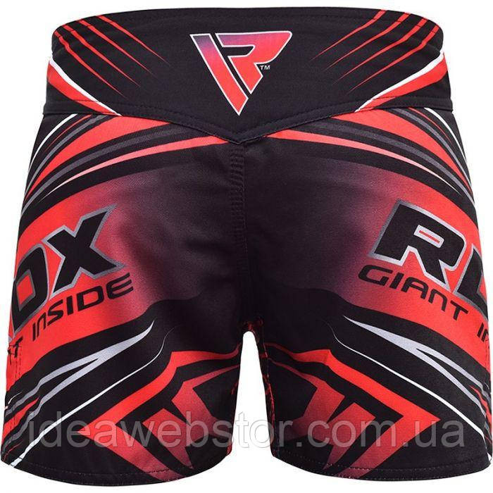 Шорти MMA RDX R8 Red L червоні бойцеві шорти для ММА тренувань і єдиноборств з еластичною тканиною та свободою рухів Київ - фото 14