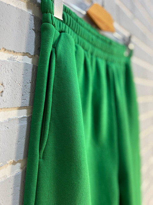 Штани жіночі Pepper&mint 24-13 спортивні джоггери резинка на талії утеплені зелені, зелений, L Київ - фото 17