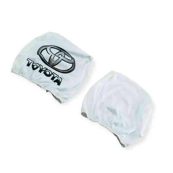Чехлы подголовники белые (2 шт) toyota на Мукачево