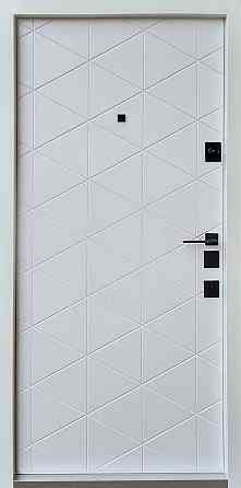 Вхідні двері Qdoors Авангард Бакарди антрацит/біла емаль 850х2040 мм Київ