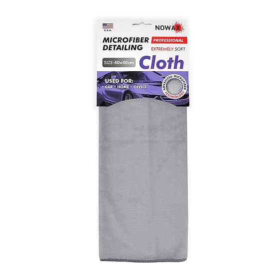 Професійна ганчірка Nowax з мікрофібри 40х40см, сіра Київ