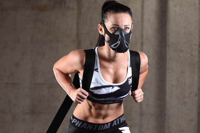 Маска для тренування дихання Phantom Training Mask Black M Кам'янське - фото 6